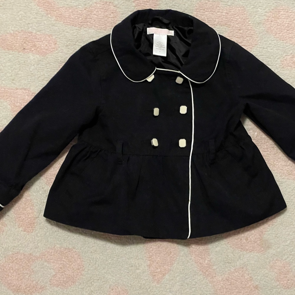 Jack and Janie light weight pea coat navy 2T